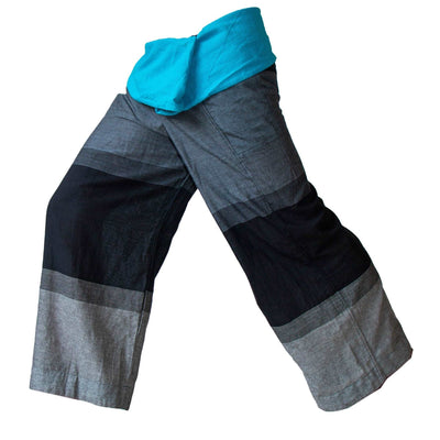 Thai Fisherman  2 color Yoga Pants for men and women  - Thai wrap pants