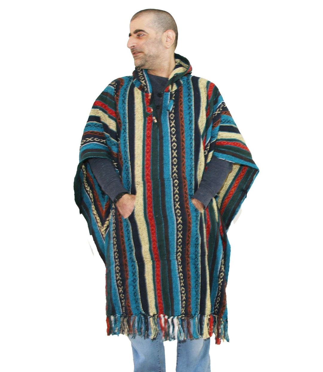 Long Mens poncho